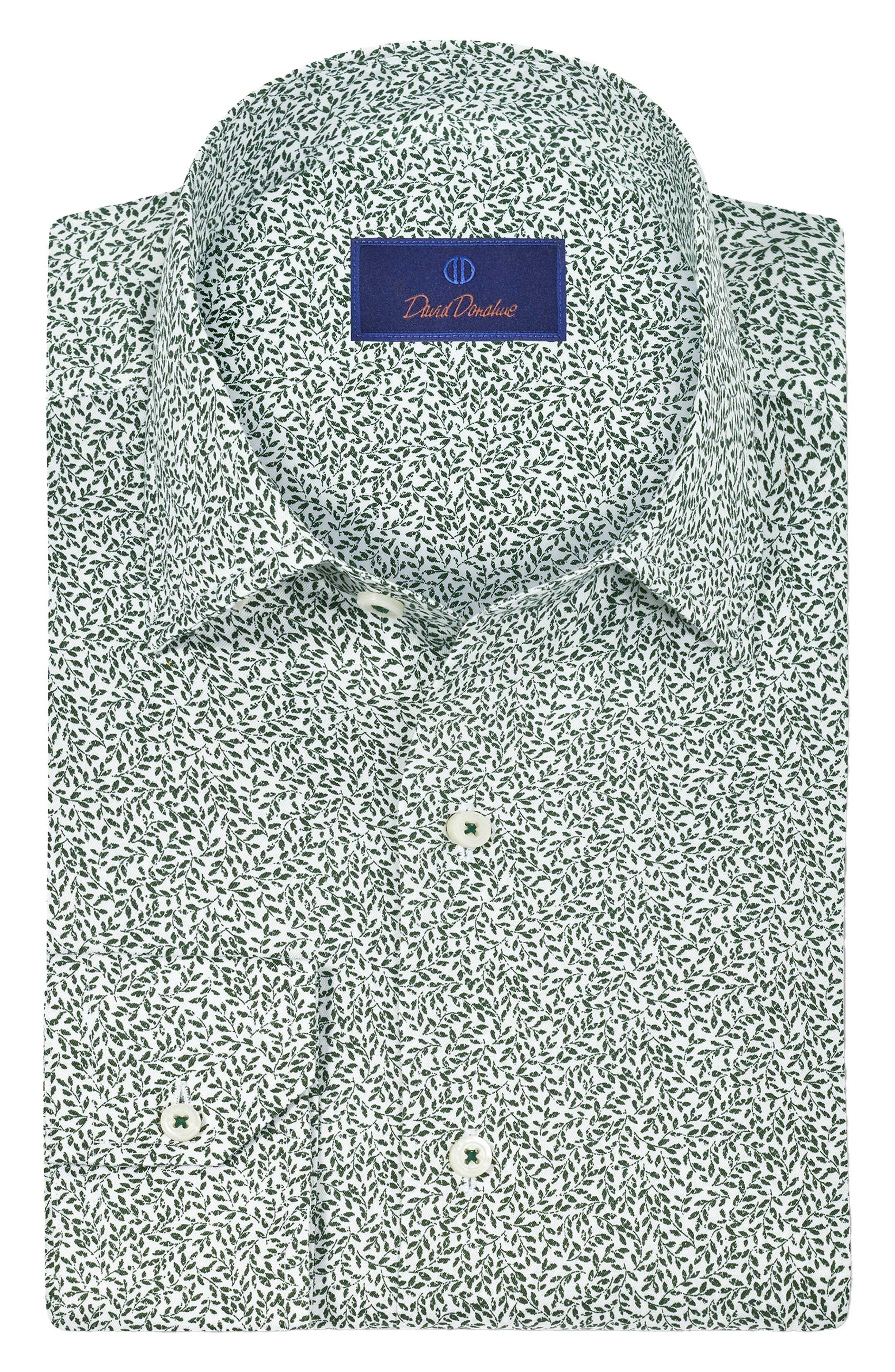 Botanical Print Cotton Sport Shirt