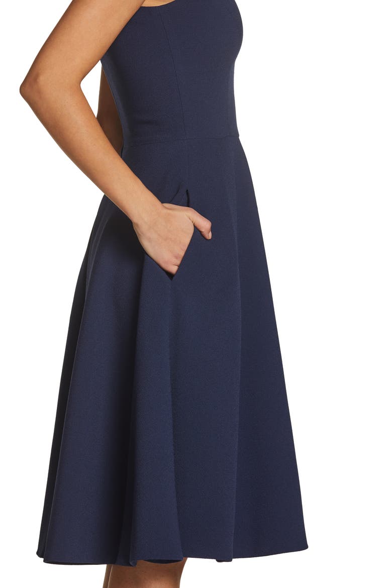 Catalina Fit & Flare Cocktail Dress, Alternate, color, MIDNIGHT BLUE