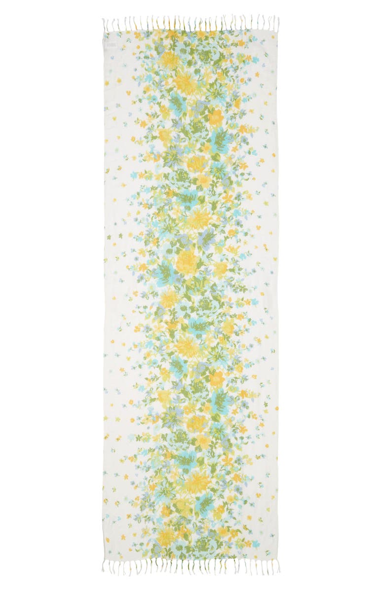 Nordstrom Painted Linen Blend Scarf, Alternate, color, 
