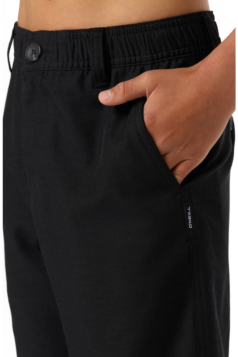 Kids' Reserve Light Check Water Repellent Shorts, Alternate, color, BLACK