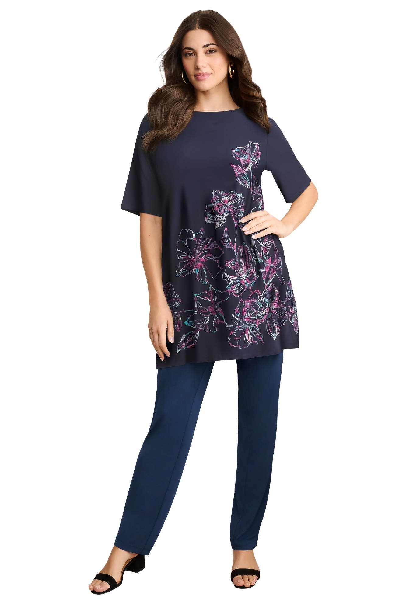 NAVY MEADOW FLORAL