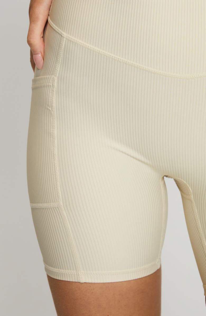 Princess Polly Power Activewear Ribbed Pocket Shorts, Alternate, color, 