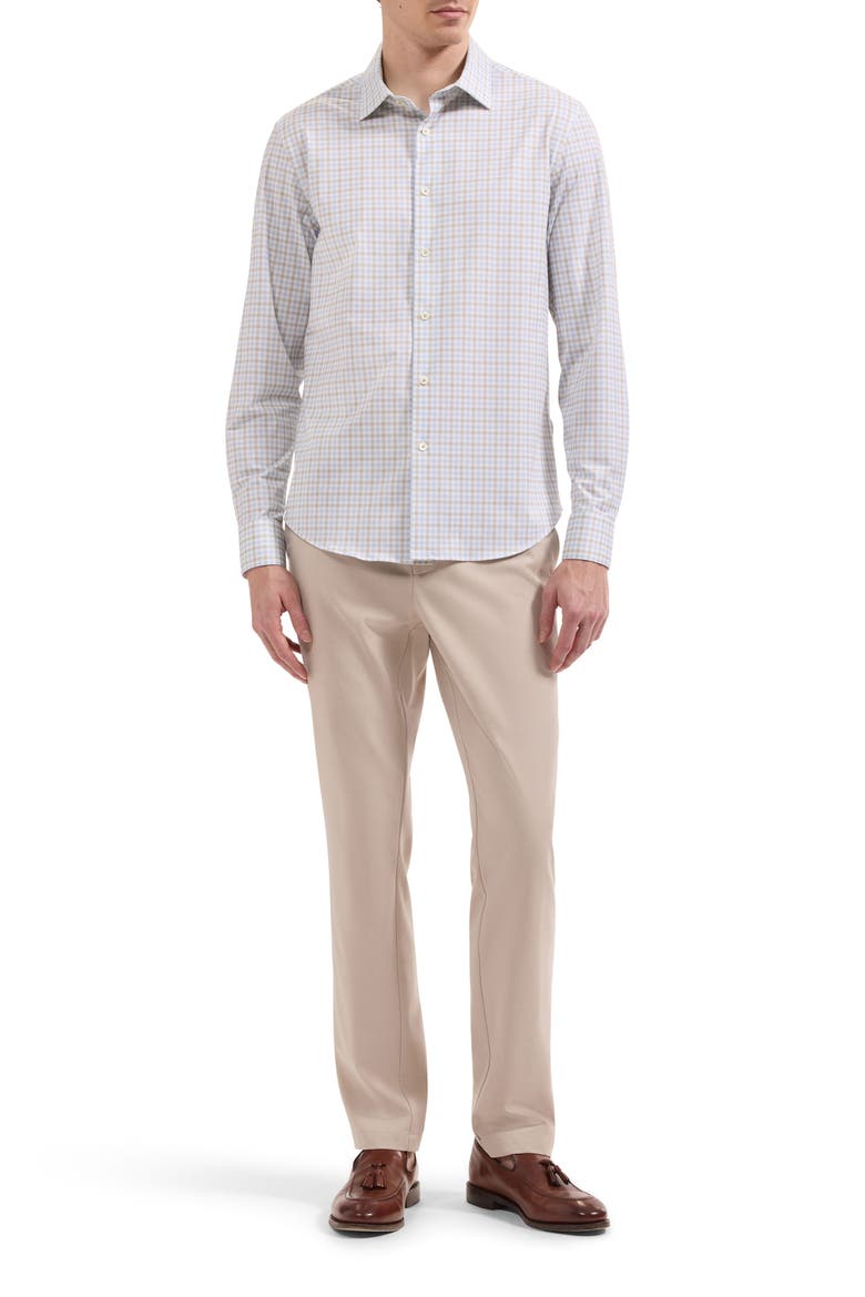 James Plaid OoohCotton Tech Shirt, Alternate, color, SAND