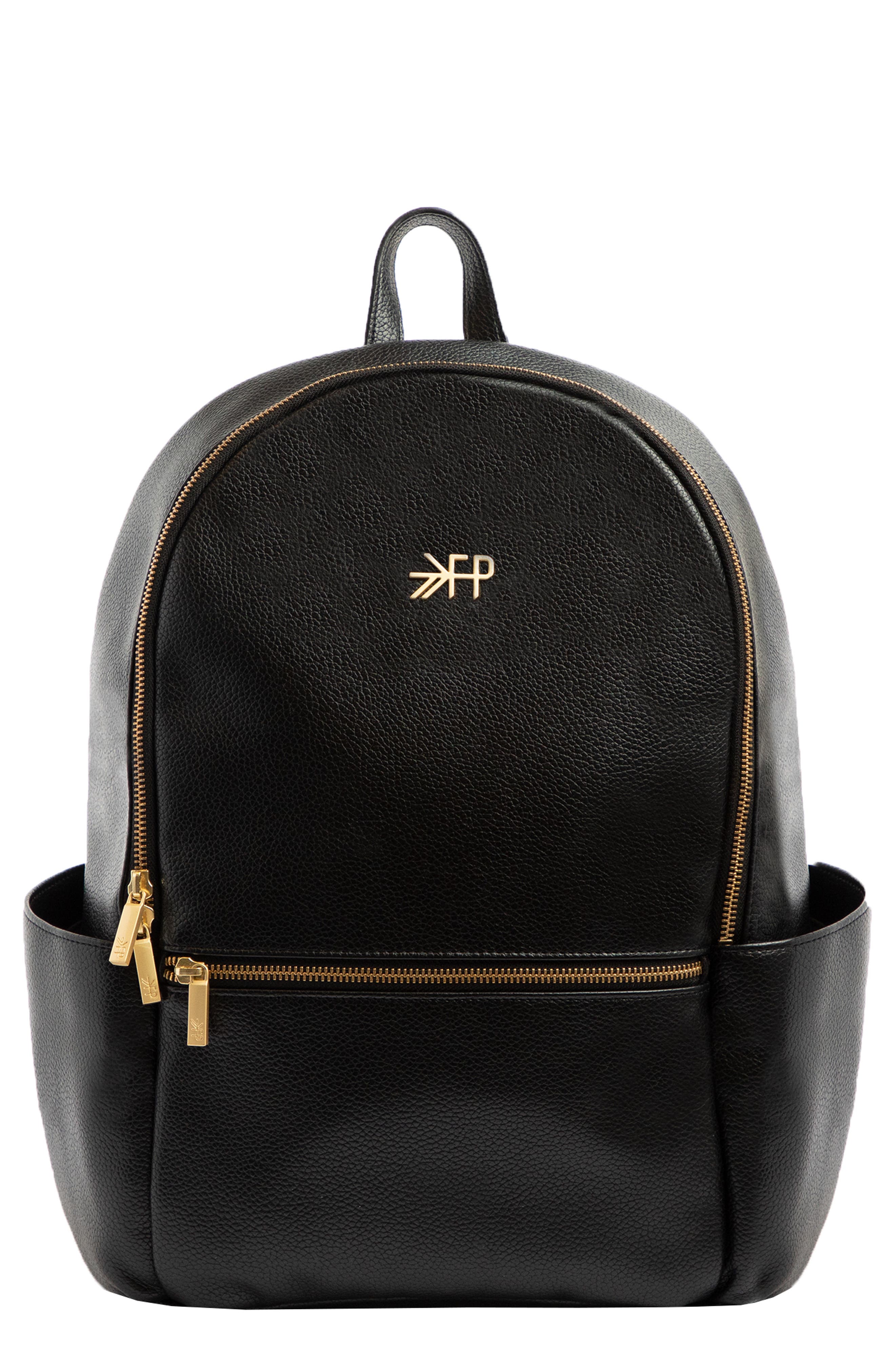 Freshly Picked Classic City Pack Faux Leather Diaper Bag, Main, color, 