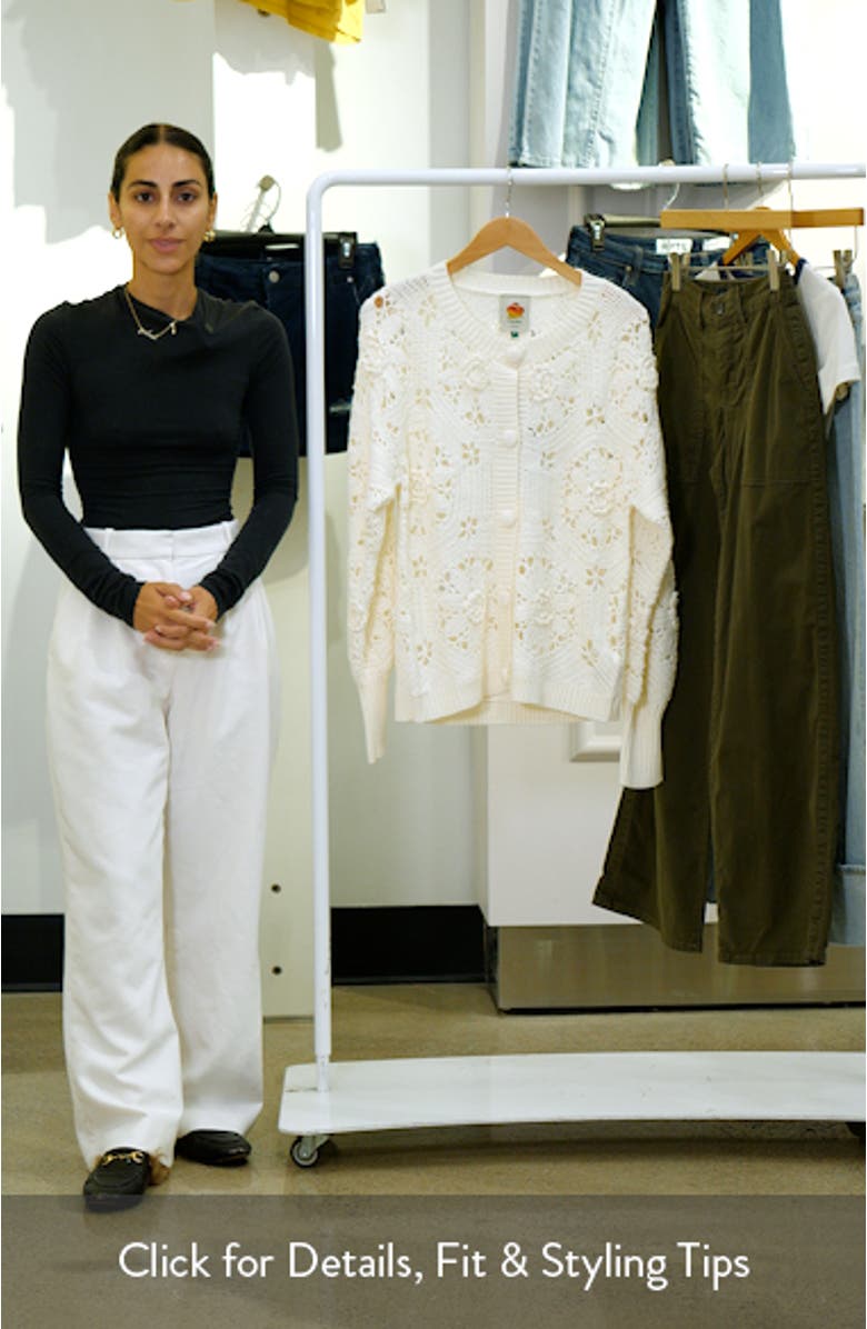 3D Flower Cardigan, sales video thumbnail