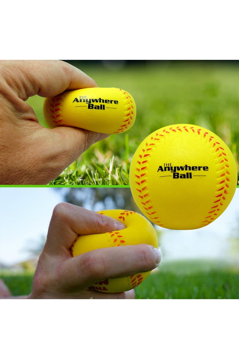 The Anywhere Ball 12 Pack, 3 Inch Squishy Foam Balls, Alternate, color, Yellow
