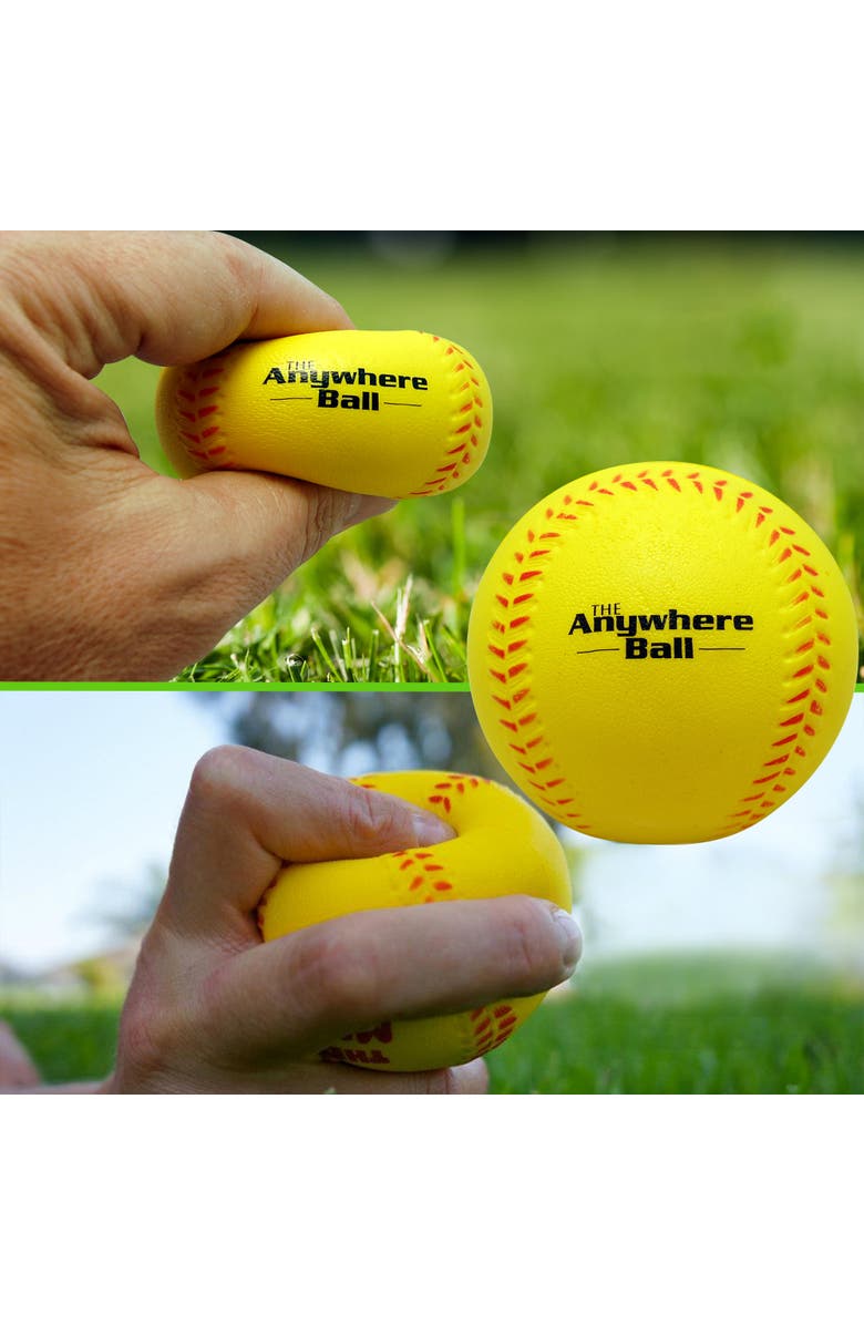 Anywhere Sports The Anywhere Ball 12 Pack, 3 Inch Squishy Foam Balls, Alternate, color, Yellow