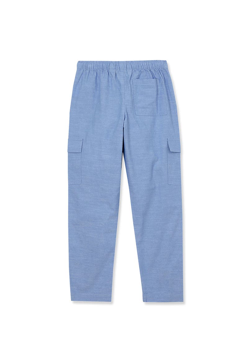 Girls Woven Pull On Utility Cargo Pants, Alternate, color, Oil Blue