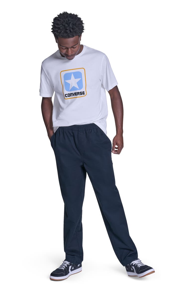 Straight Leg Pants, Main, color, CONVERSE BLACK