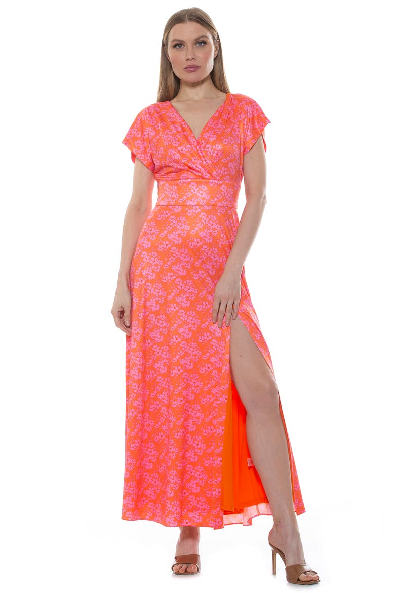 Brielle Maxi Dress, Alternate, color, BLUSH FLORAL