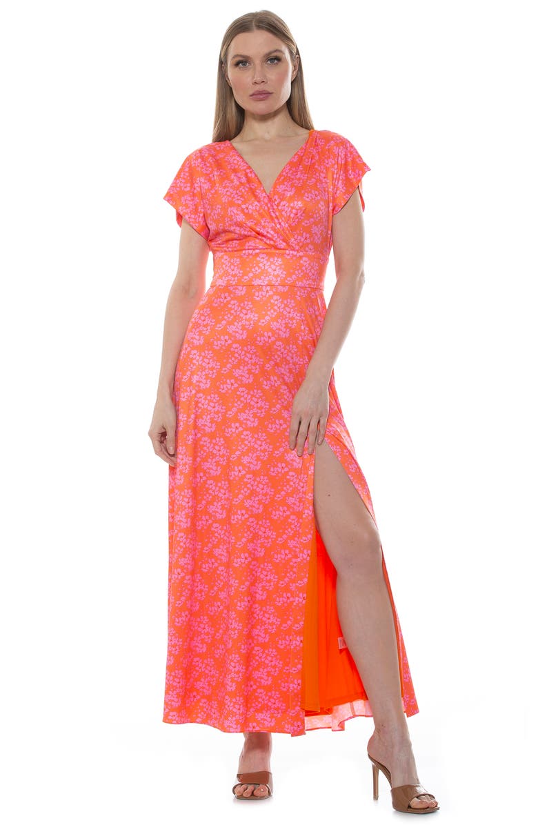 Alexia Admor Brielle Maxi Dress, Alternate, color, Blush Floral