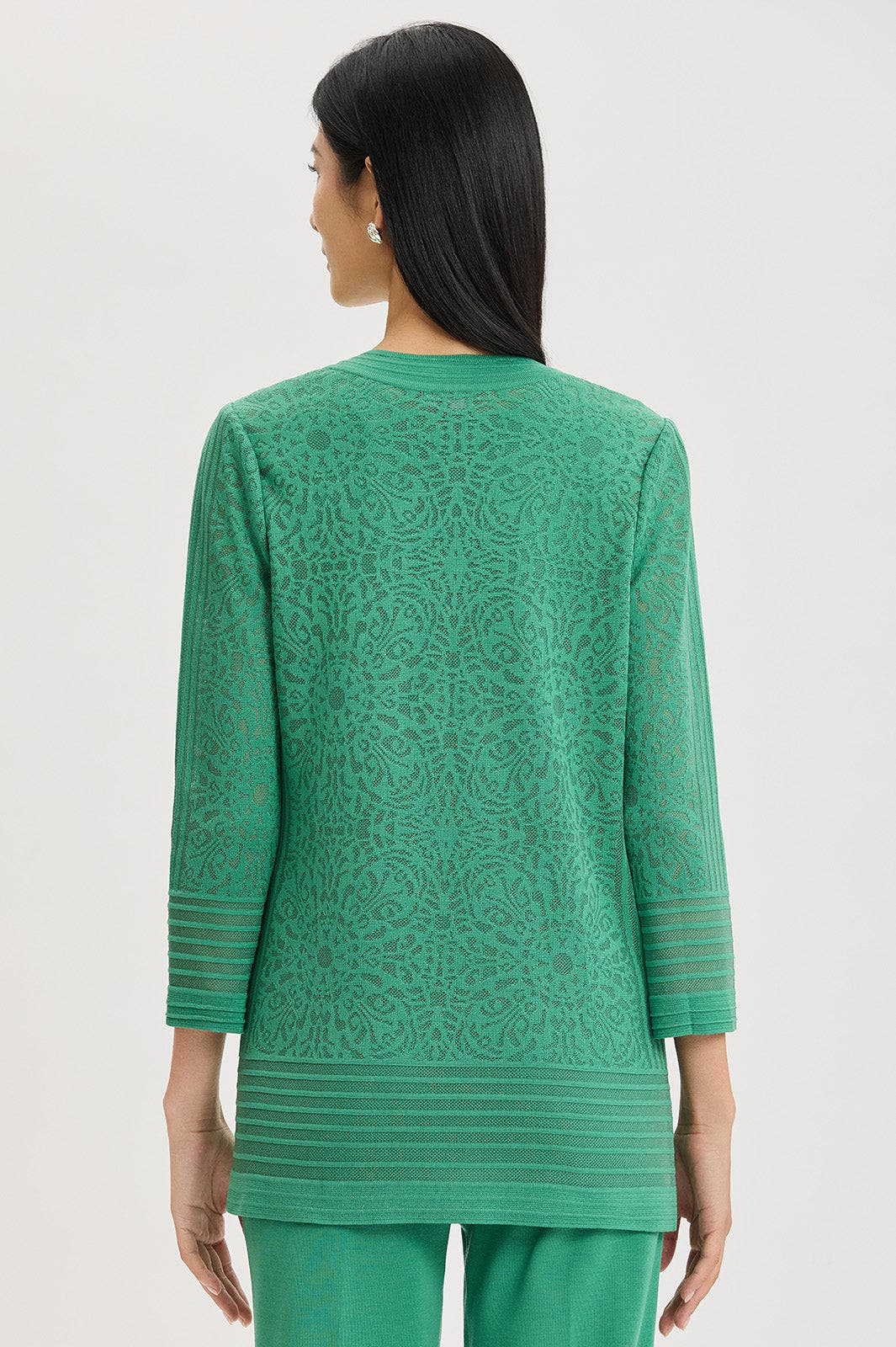 Heritage Burnout Medallion Knit Jacket - image 2