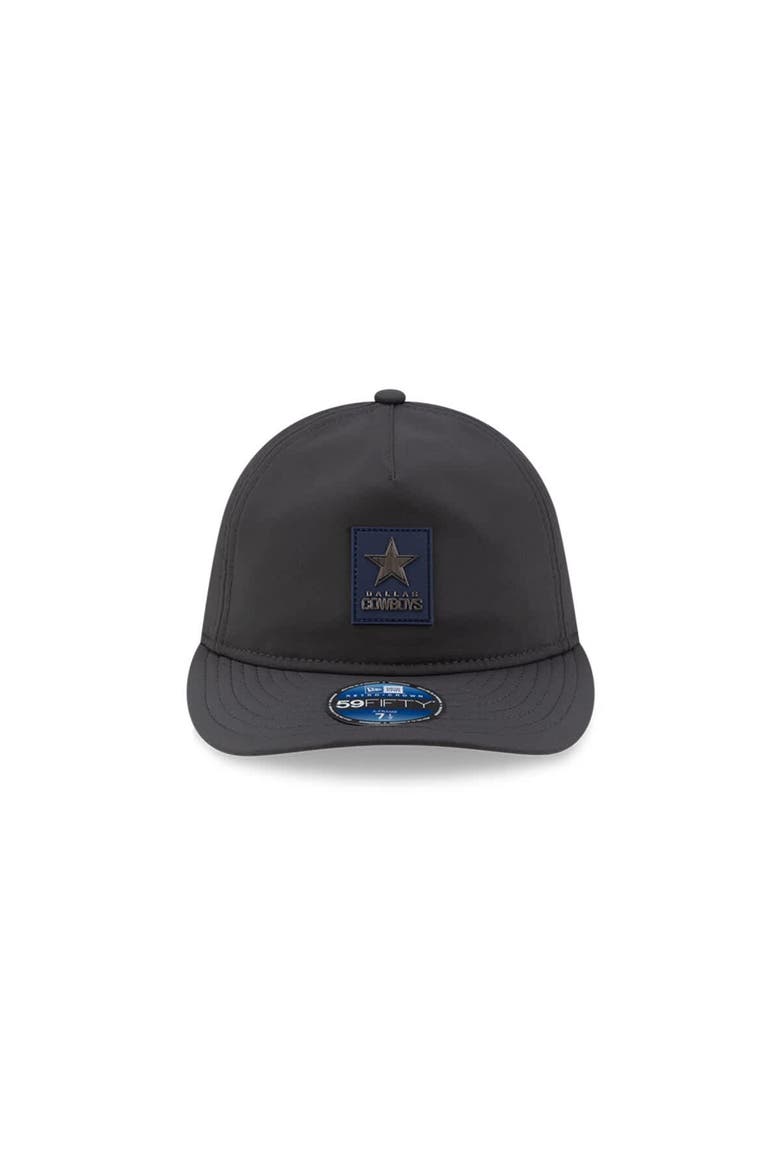 Men's New Era Charcoal Dallas Cowboys 2025 Sideline Cold Weather Retro Crown 59FIFTY Fitted Hat, Alternate, color, Charcoal