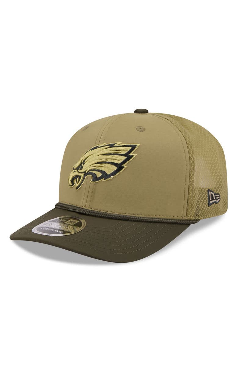New Era Men's New Era  Green Philadelphia Eagles 2025 Salute to Service 9SEVENTY Adjustable Hat, Alternate, color, 
