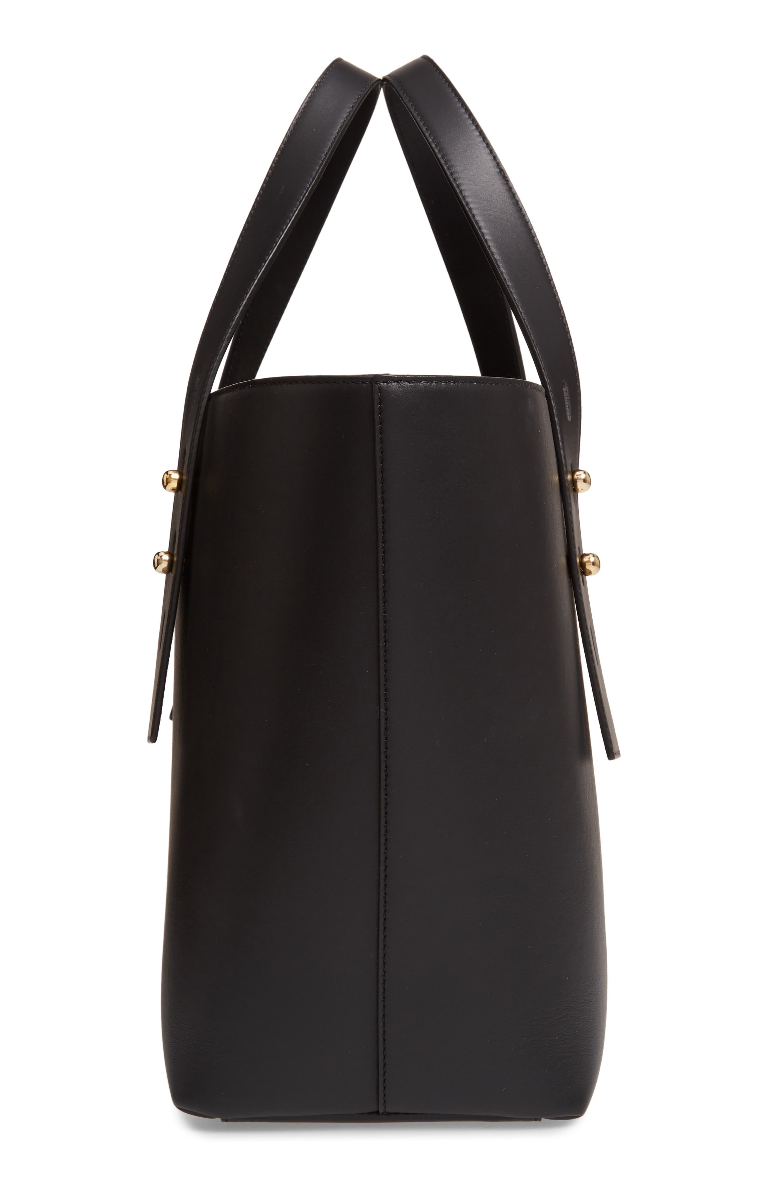 Les Second Medium Tote, Alternate, color, NOIR