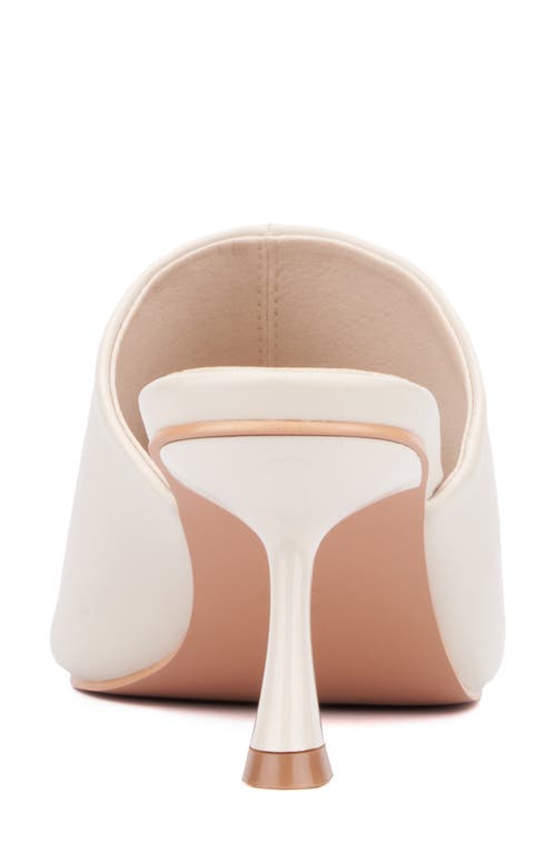 Torgeis Idina Square Toe Mule In Ivory