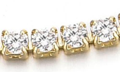 Adornia White Rhodium Plated Swarovski Crystal Accented Lariat Bracelet In Gold