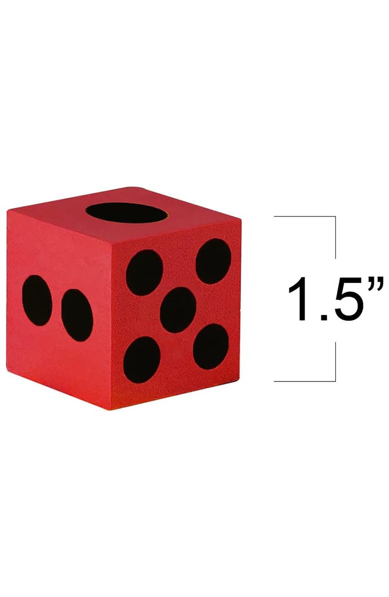 ArtCreativity Foam Dice 24 Pack 1.5 Inch Colorful 6 Sided Dice, Alternate, color, Multicolored