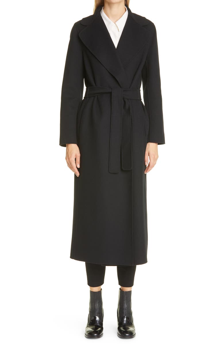 Max Mara Poldo Double Face Wool Wrap Coat, Main, color, 