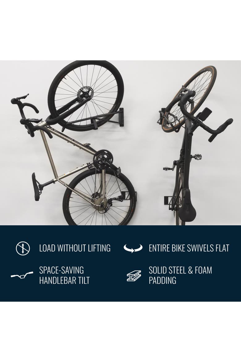 SwivelStow No-Lift Road & Gravel Bike Rack, Alternate, color, Black