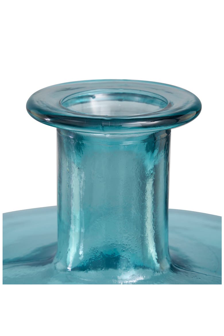 Recycled Glass Vase, Alternate, color, TEAL