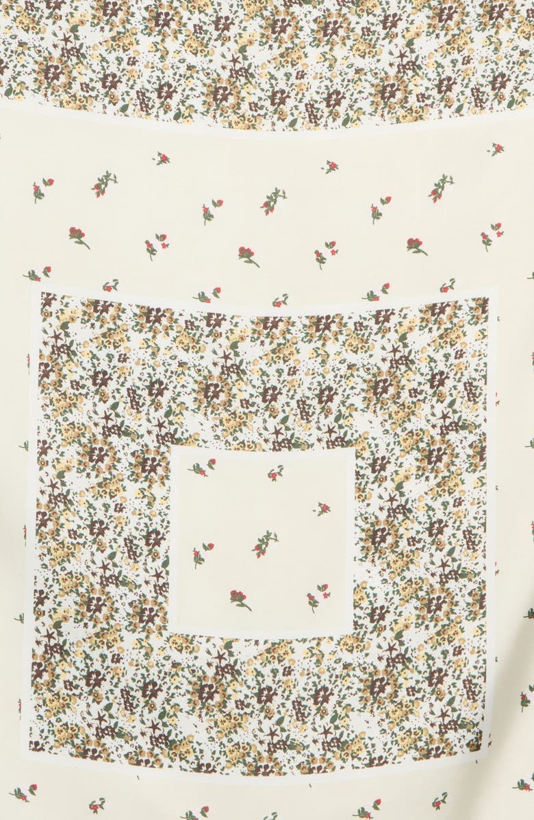 Steve Madden Ditsy Floral Scarf, Alternate, color, Brown