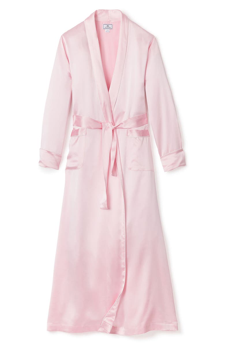 Petite Plume Silk Robe, Alternate, color, Pink