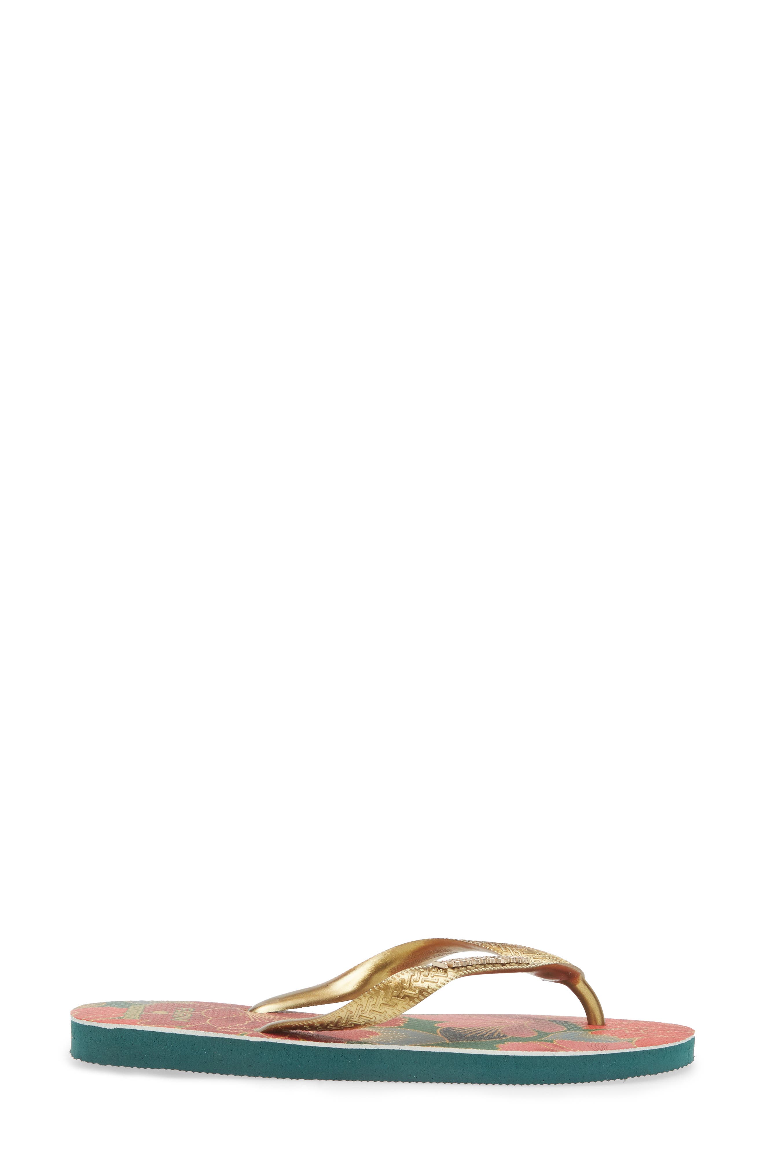 Havaianas x FARM Rio Chita Flip Flop, Alternate, color, Red