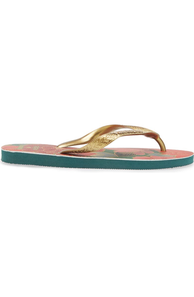 Havaianas x FARM Rio Chita Flip Flop, Alternate, color, Red