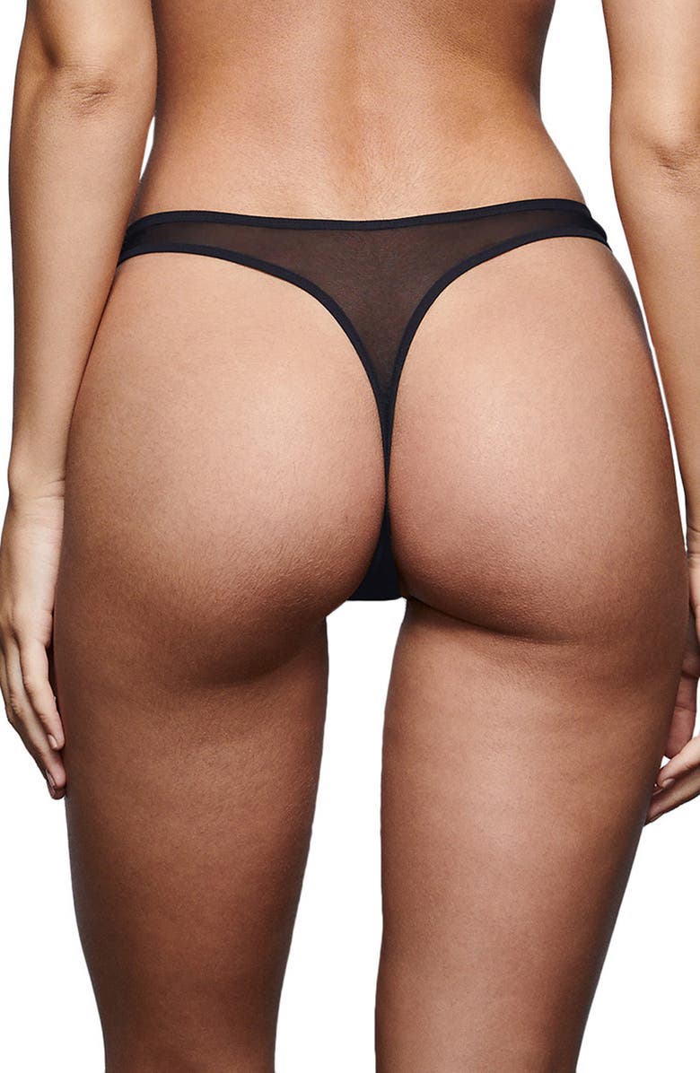 SKIMS Ultrafine Mesh Thong, Alternate, color,