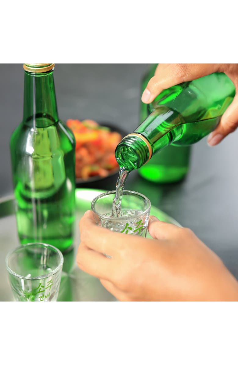 FINAL TOUCH Soju Glasses - Set of 4, Alternate, color, Clear