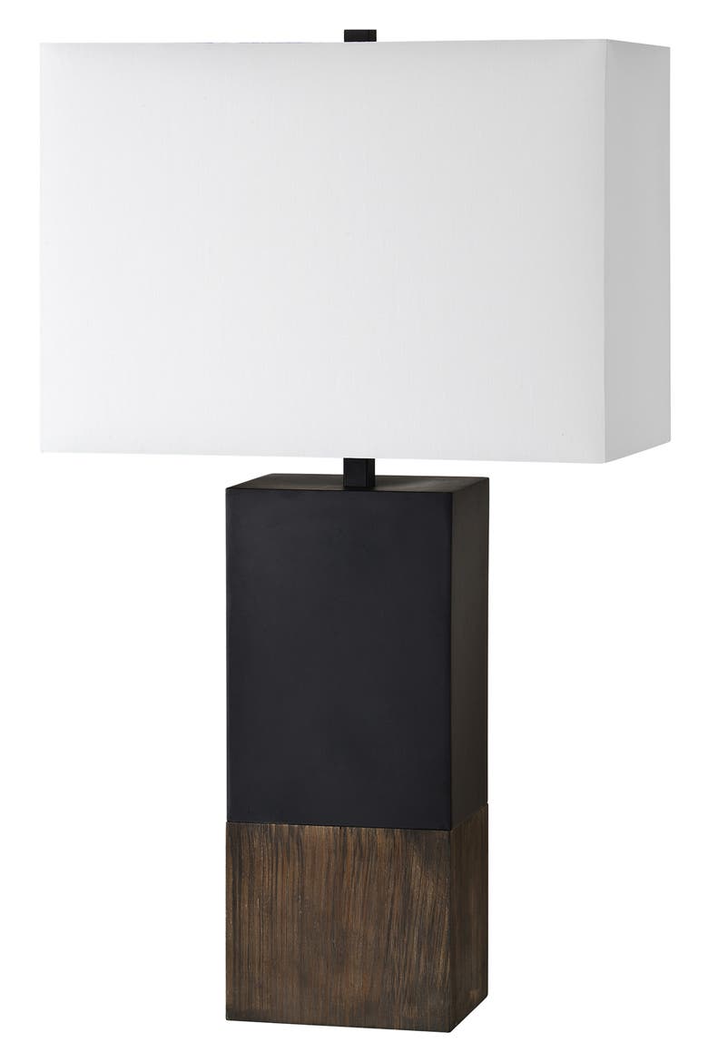 Broma Wood & Iron Table Lamp, Main, color, NO COLOR