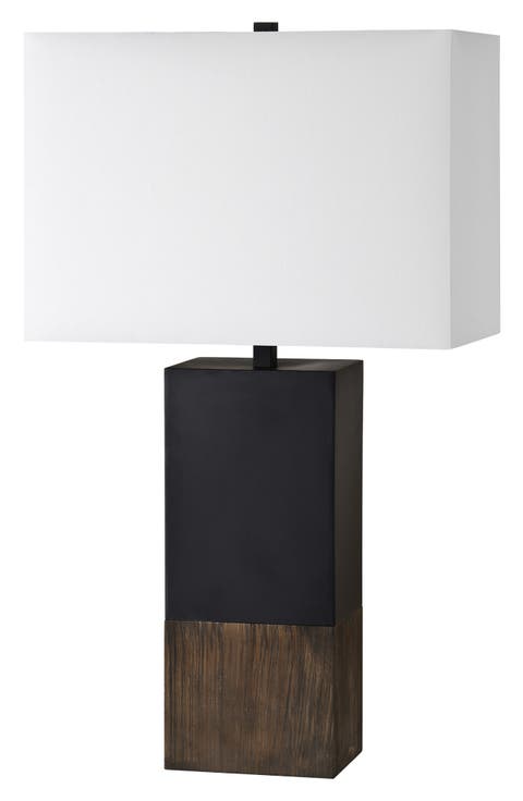 Broma Wood & Iron Table Lamp