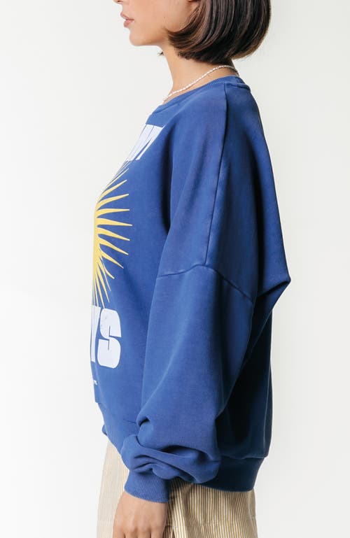 Colourful Rebel Sunny Days Acid Wash Dropped Shoulder Sweat