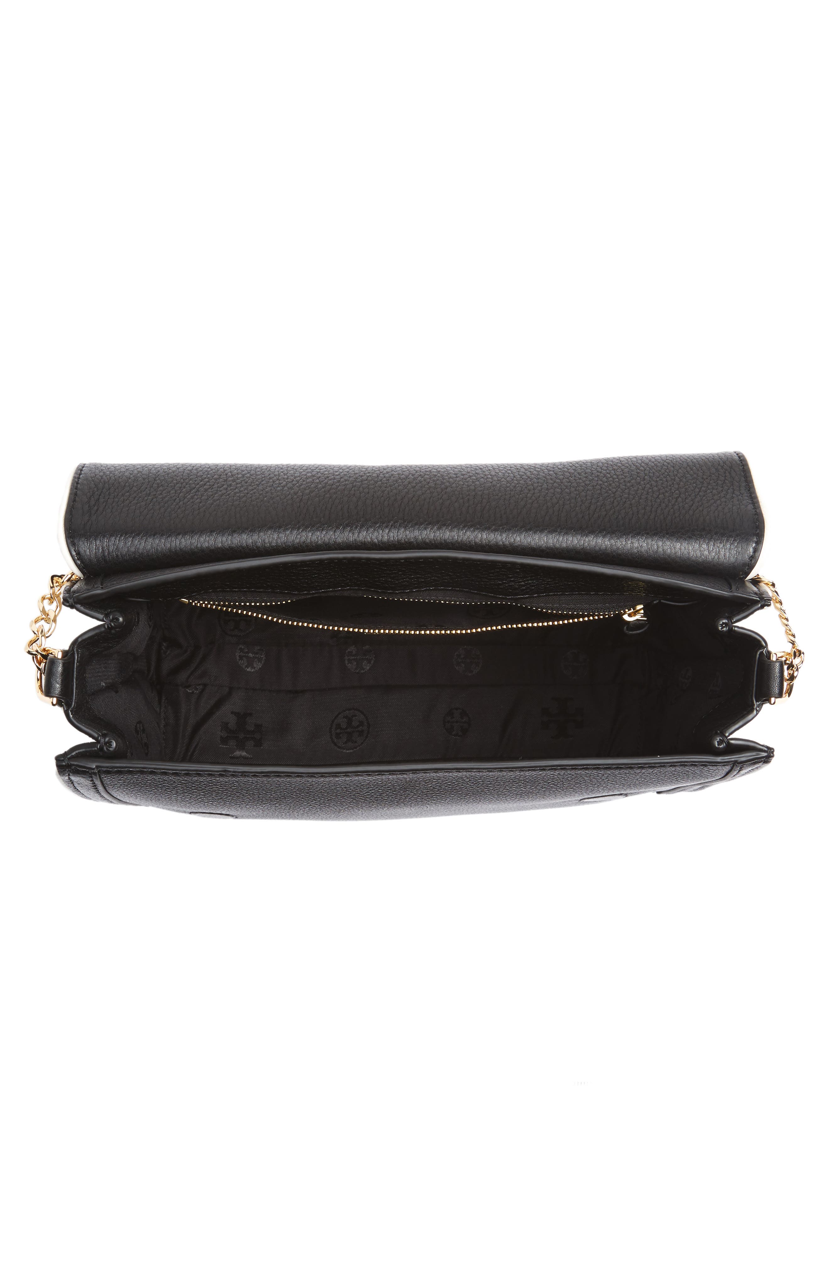 Tory Burch Large Duet Leather Shoulder Bag, Alternate, color, 