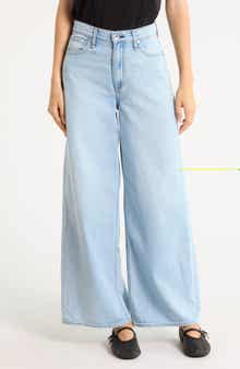 Serena High Waist Full Length Wide Leg Jeans