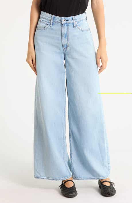 Serena High Waist Full Length Wide Leg Jeans