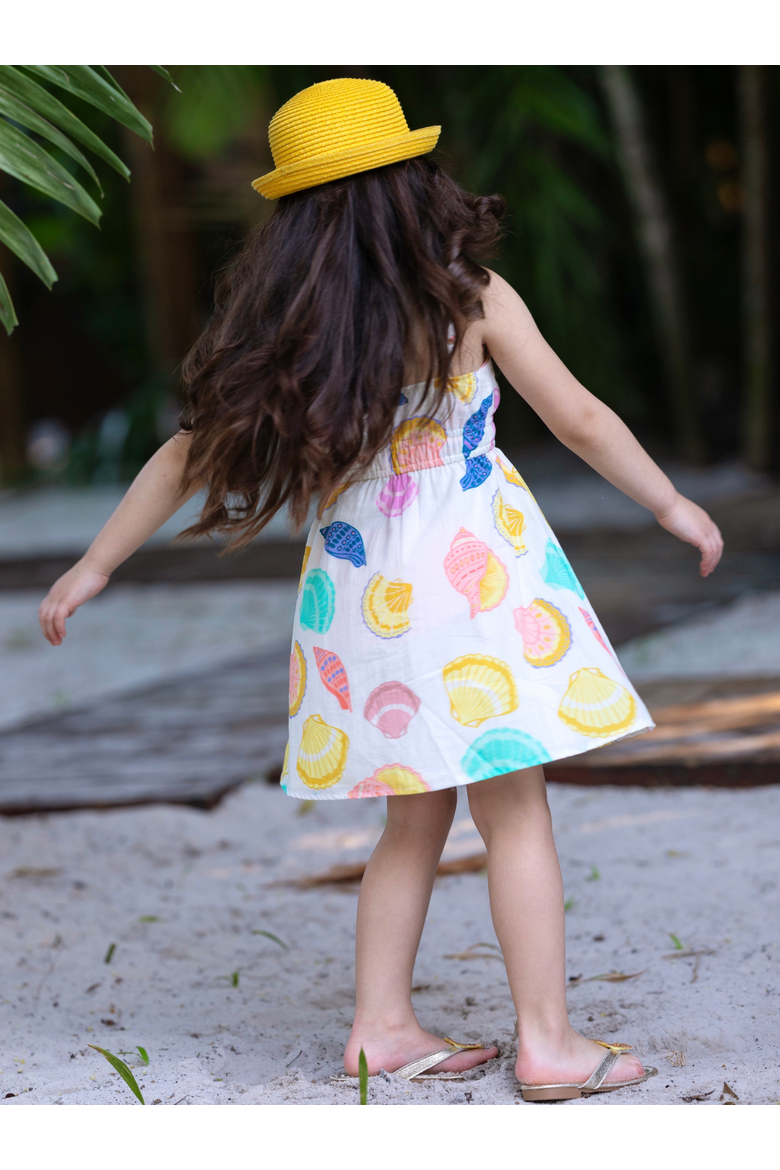 Sunshine Shells Sundress, Alternate, color, White