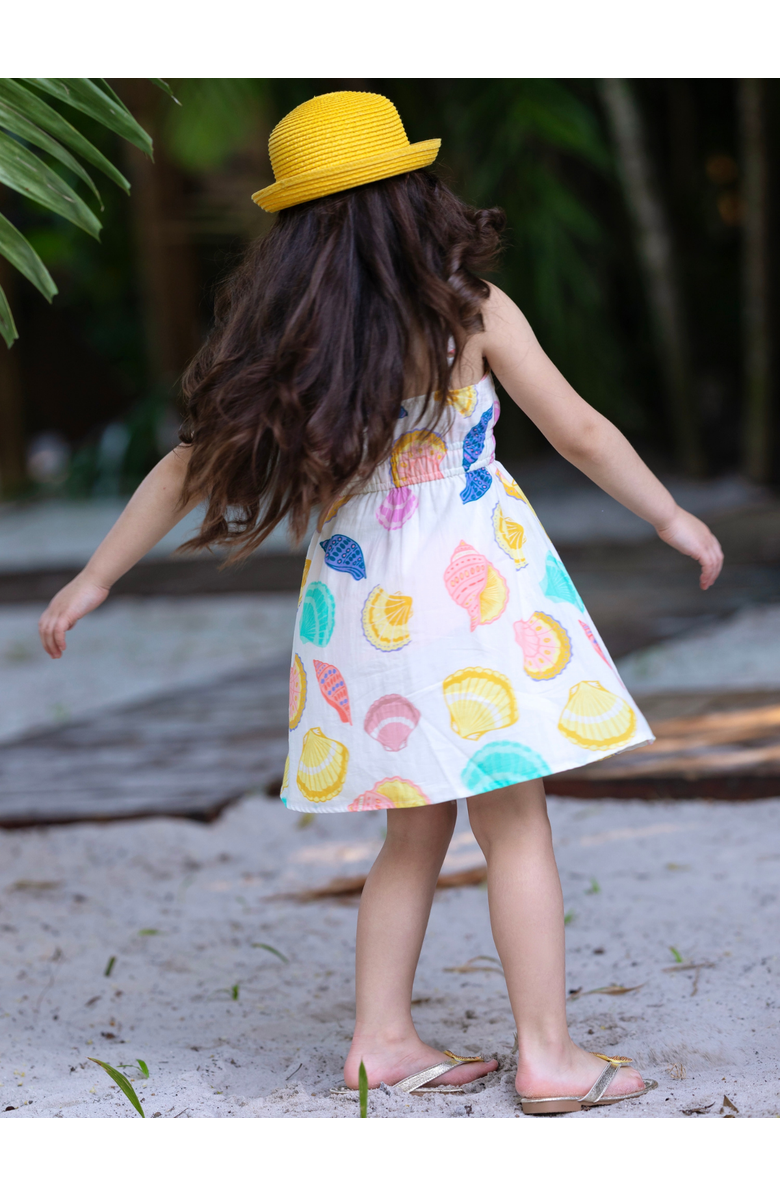 Mia Belle Girls Sunshine Shells Sundress, Alternate, color, White
