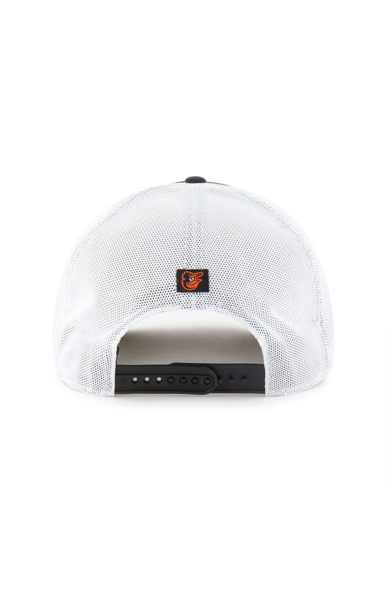 '47 Men's '47 Black Baltimore Orioles Brrr Downburst Mesh Hitch Adjustable Hat, Alternate, color, Black
