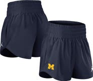 Jordan Brand Women's Jordan Brand Navy Michigan Wolverines Performance One Dri-FIT High-Rise Shorts