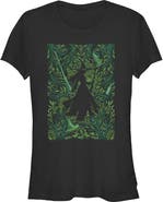 Wicked: For Good Junior's Wicked For Good Elphaba Forest Green Poster Graphic T-Shirt