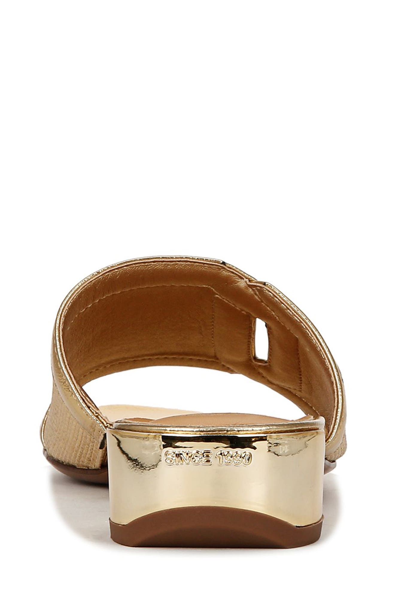 Franco Sarto Margot Slide Sandal, Alternate, color, Gold