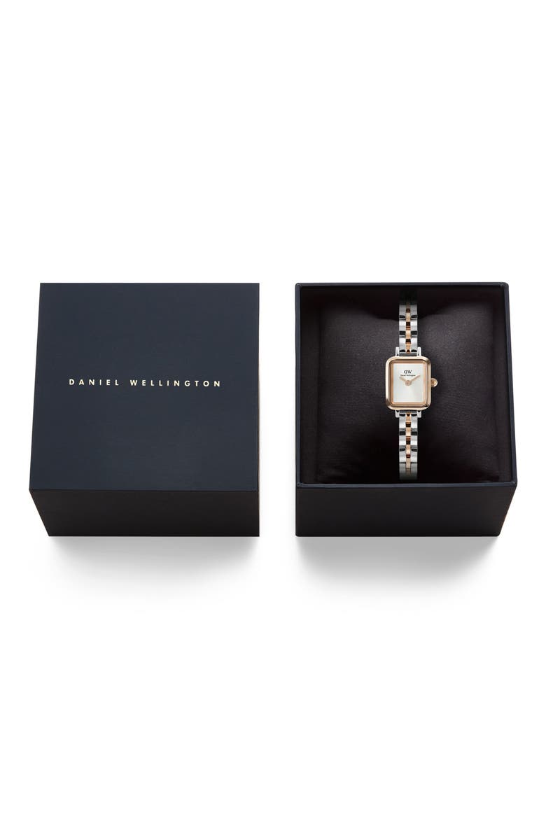 Quadro Mini Arch Bracelet Watch, 15mm x 18mm, Alternate, color, SILVER-TONE