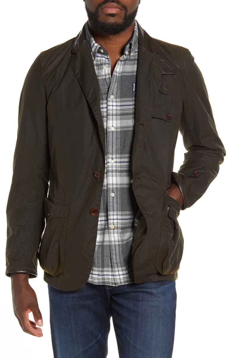 Barbour Icons Beacon Sports Waxed Cotton Jacket, Main, color,