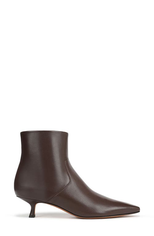 Vince Simone Kitten Heel Bootie In Brown