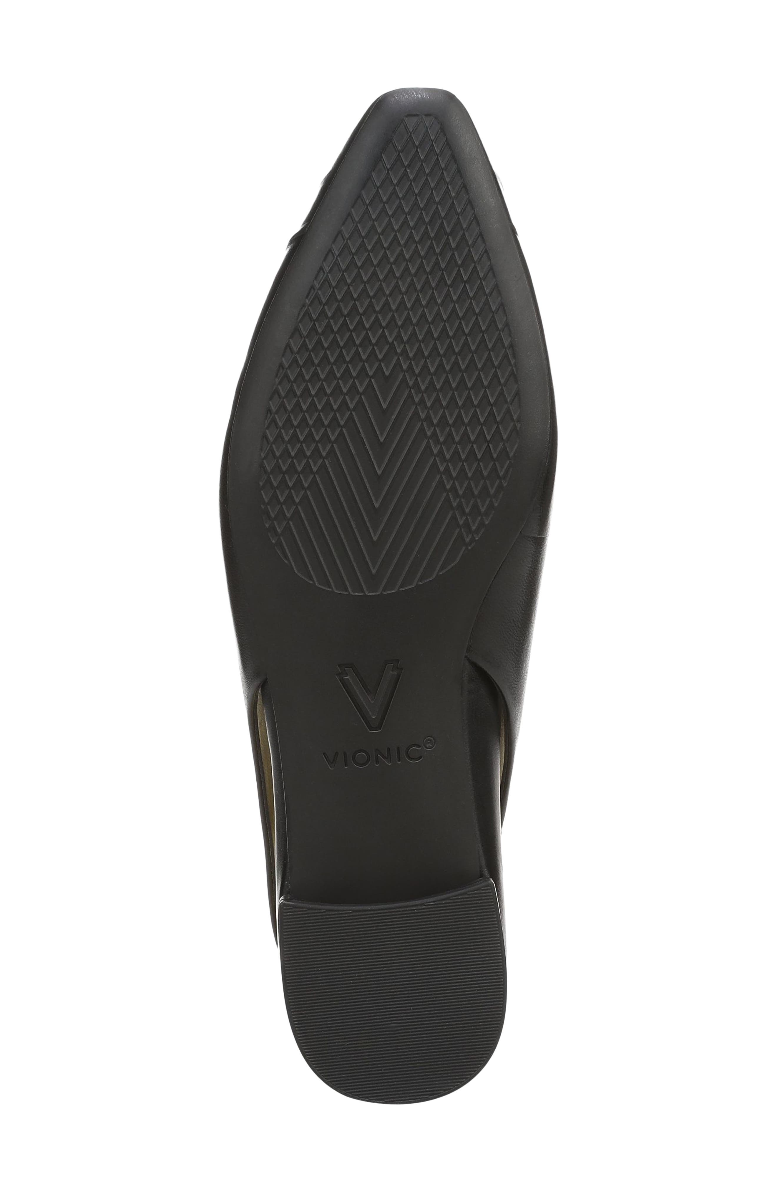Vionic Gabriella Slingback Flat, Alternate, color, Blackleather