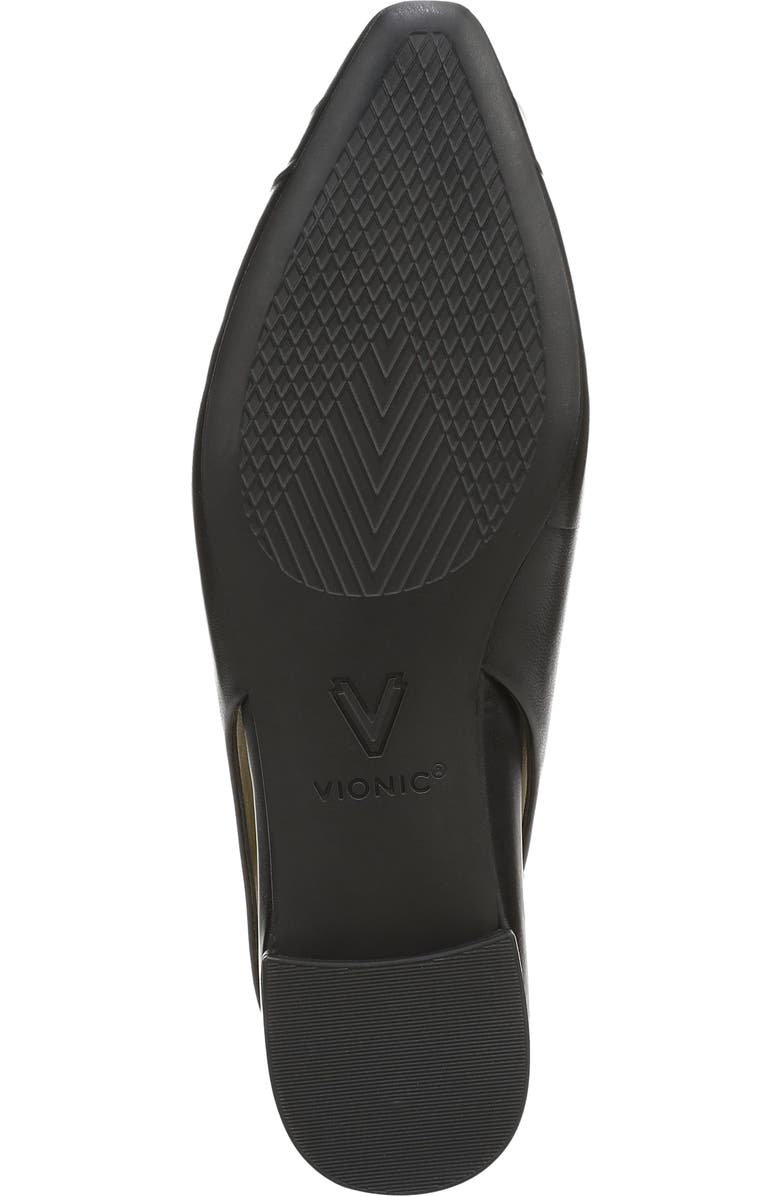 Vionic Gabriella Slingback Flat, Alternate, color, Blackleather