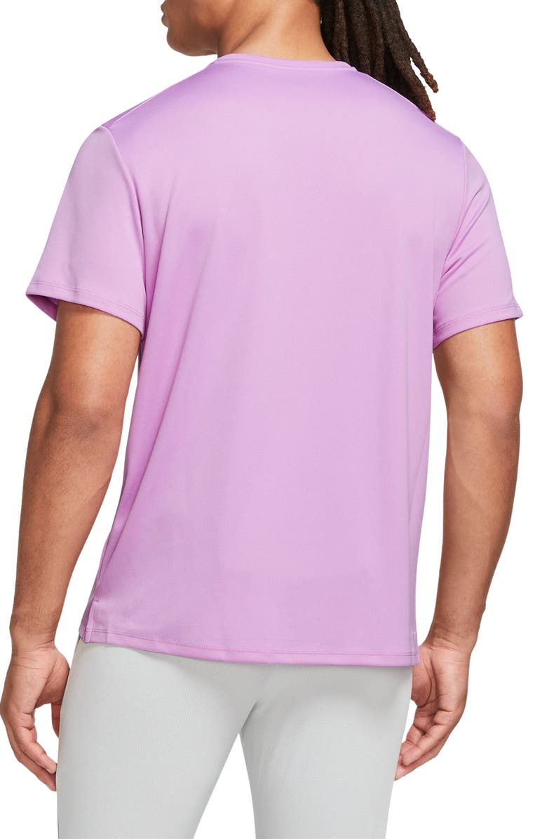 Nike Dri-FIT UV Miler Short Sleeve Running Top, Alternate, color, Rush Fuchsia/ Reflective Silv