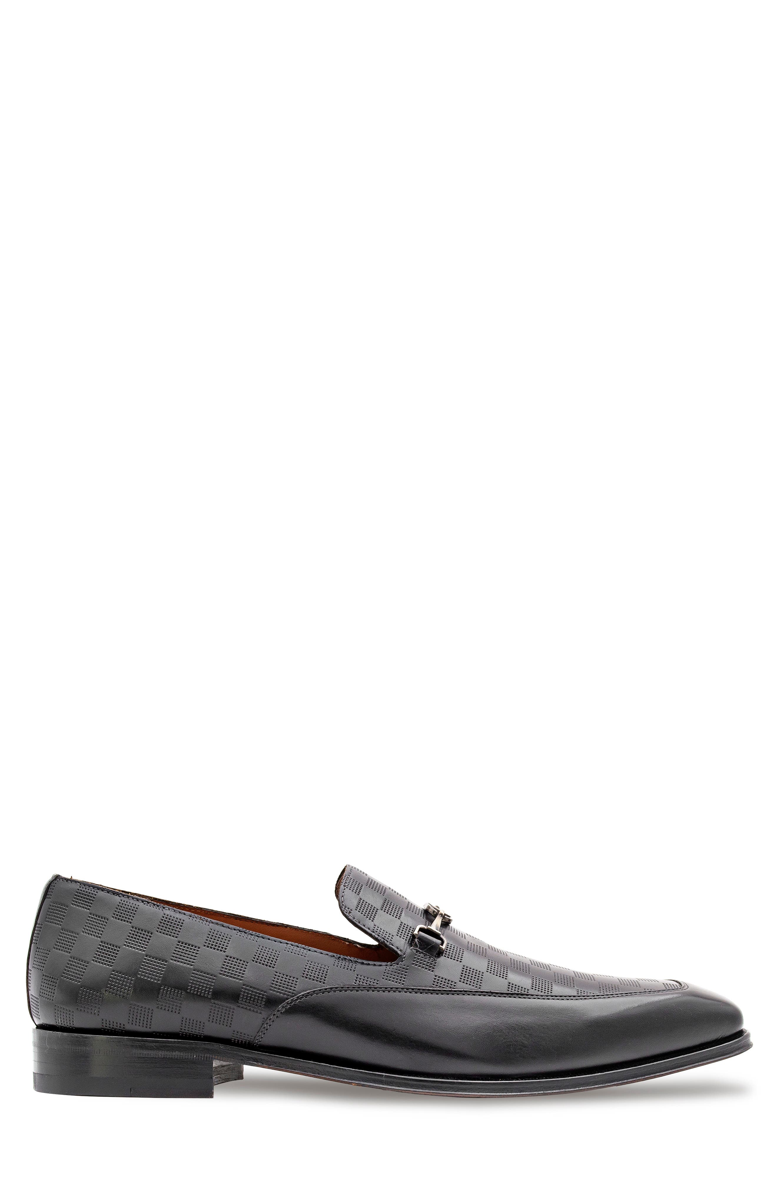 Mezlan Patina Bit Loafer, Alternate, color, Black